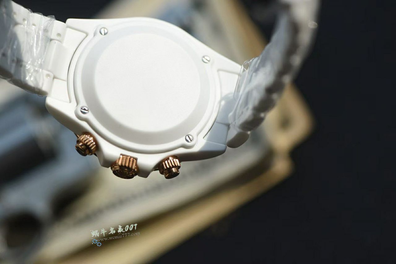 AET特别定制版白陶瓷 劳力士4130机芯彩虹迪通拿手表 / R983