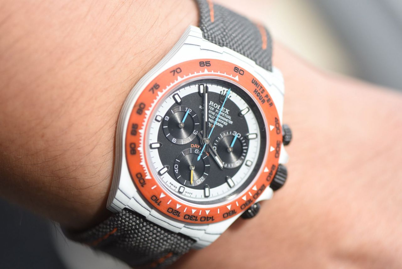 行业最高版本Diw定制版ROLEX劳力士迪通拿复刻高仿手表全碳纤维壳 / R929