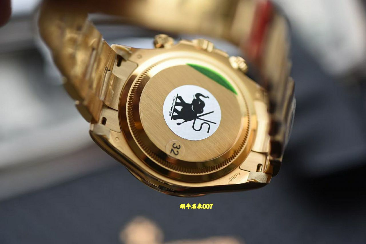 视频评测VS劳力士宇宙计型迪通拿超级配重黄金熊猫眼m126508-0004腕表 / R998