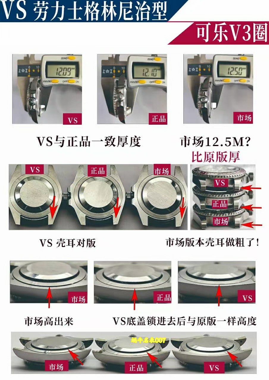 VS劳力士格林尼治超级可乐圈m126710blro-0001完美v3版本红蓝陶瓷圈 / R1001