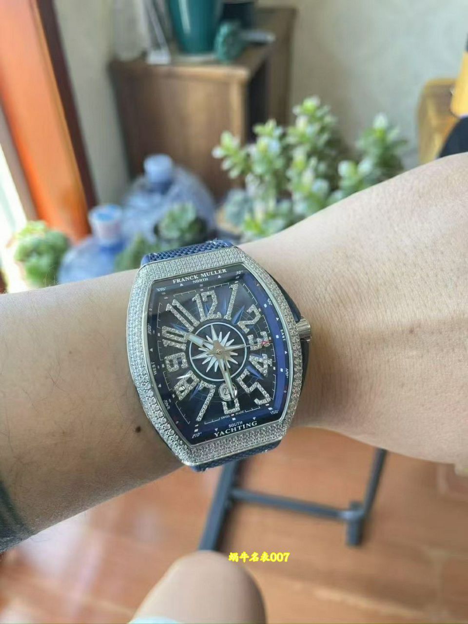 法兰克穆勒 FM v45游艇法穆兰顶级复刻手表VANGUARD系列Vanguard Yachting 钻石腕表 / FL085