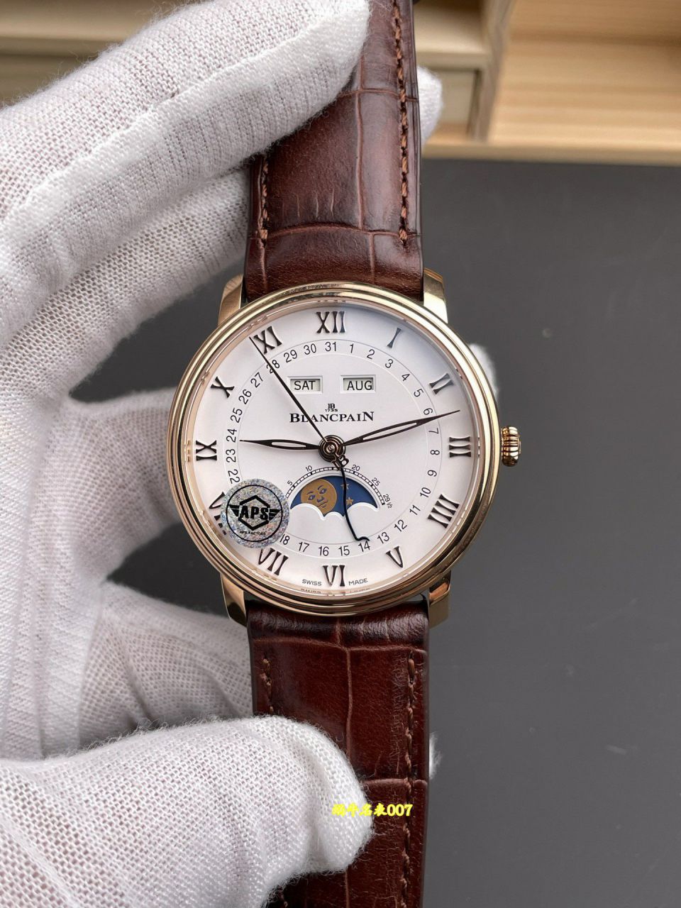  APS厂宝珀经典系列真月相6654-1127-55B腕表 / BP082