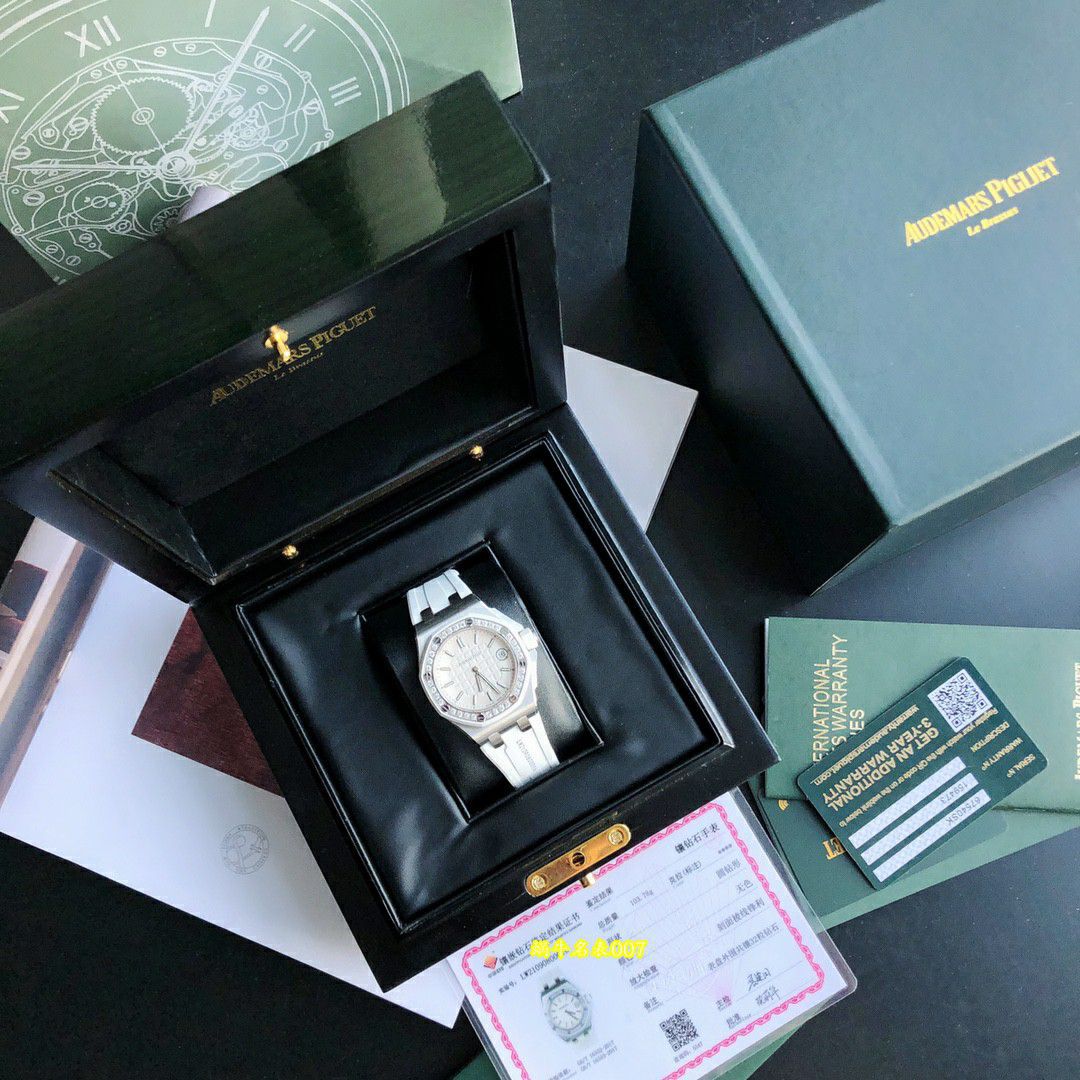 高端稀有品原单品质真钻女表爱彼皇家橡树离岸型复刻67540OK.ZZ.D010CA.01腕表 / AP367