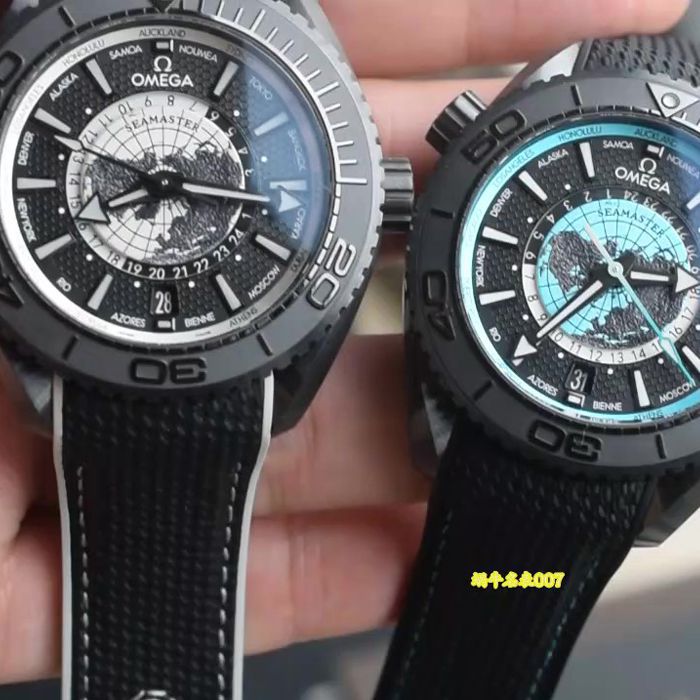 视频评测VS厂欧米茄海马世界时600米215.92.46.22.01.006和215.92.46.22.01.007腕表