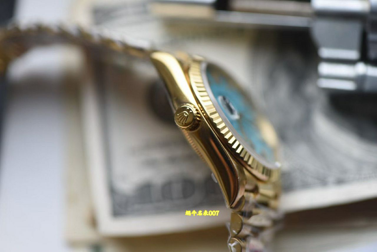 视频评测高端包金劳力士星期日历型绿松石m128238-0071腕表 / R1037