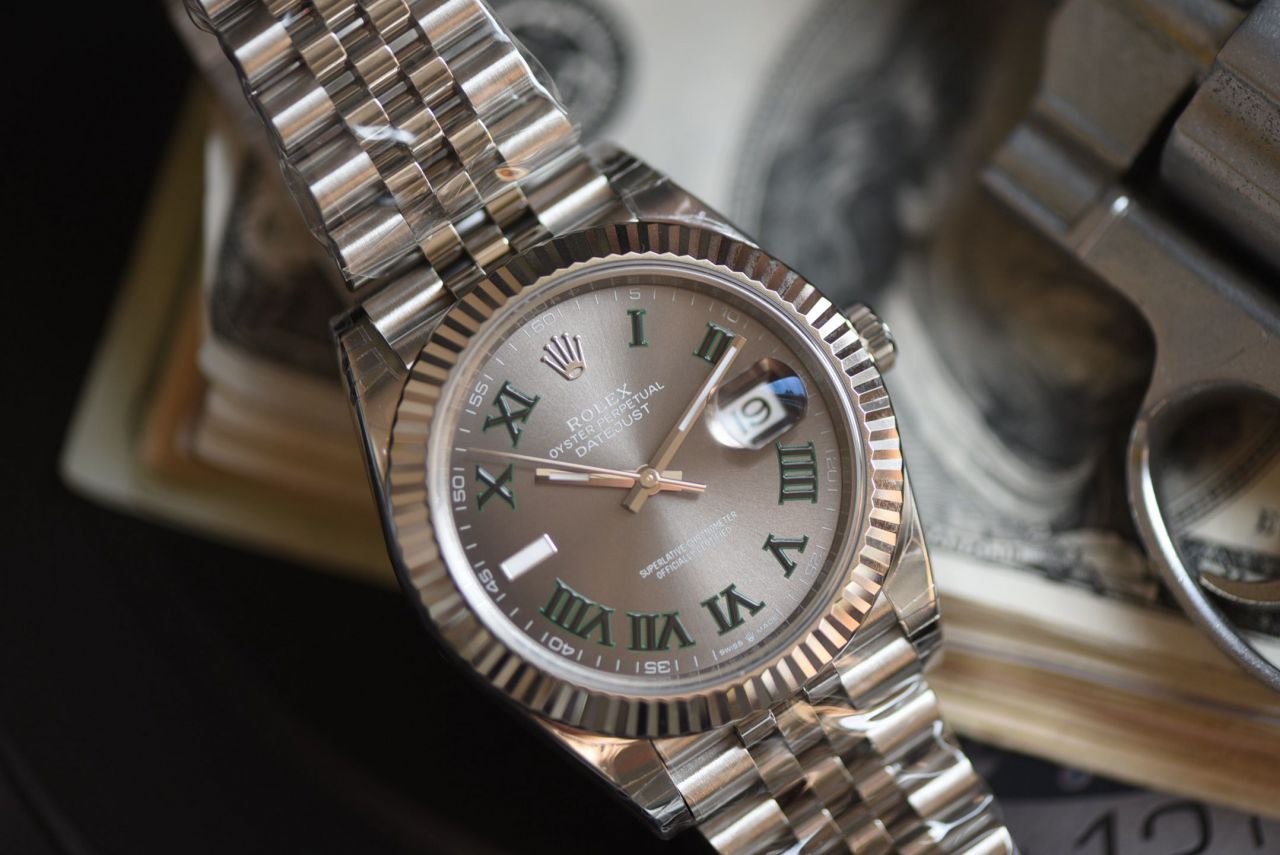 VS劳力士日志型系列m126334-0022腕表(绿罗&绿萝)