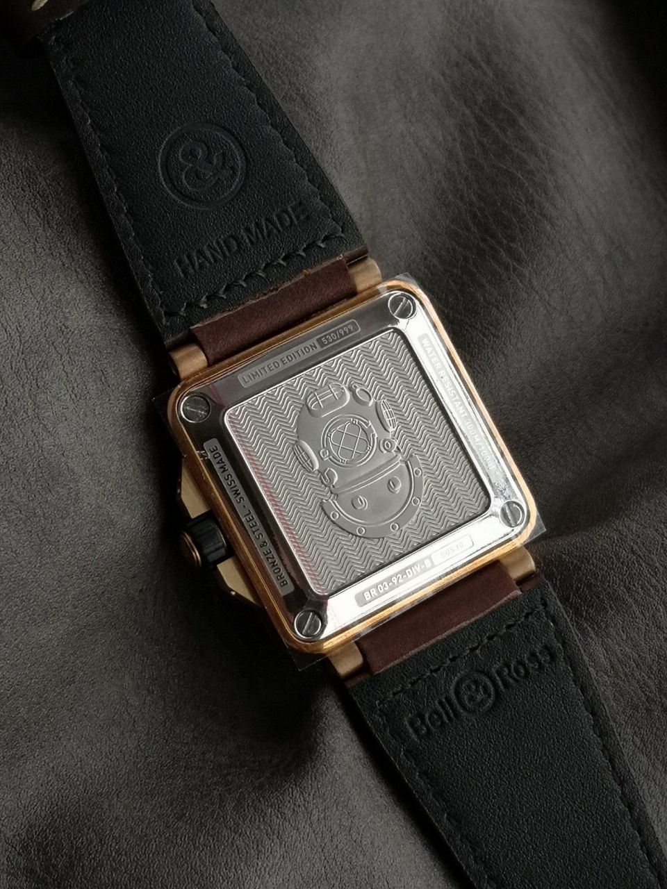 柏莱士INSTRUMENTS系列BR0392-D-WH-BR/SCA腕表 /  