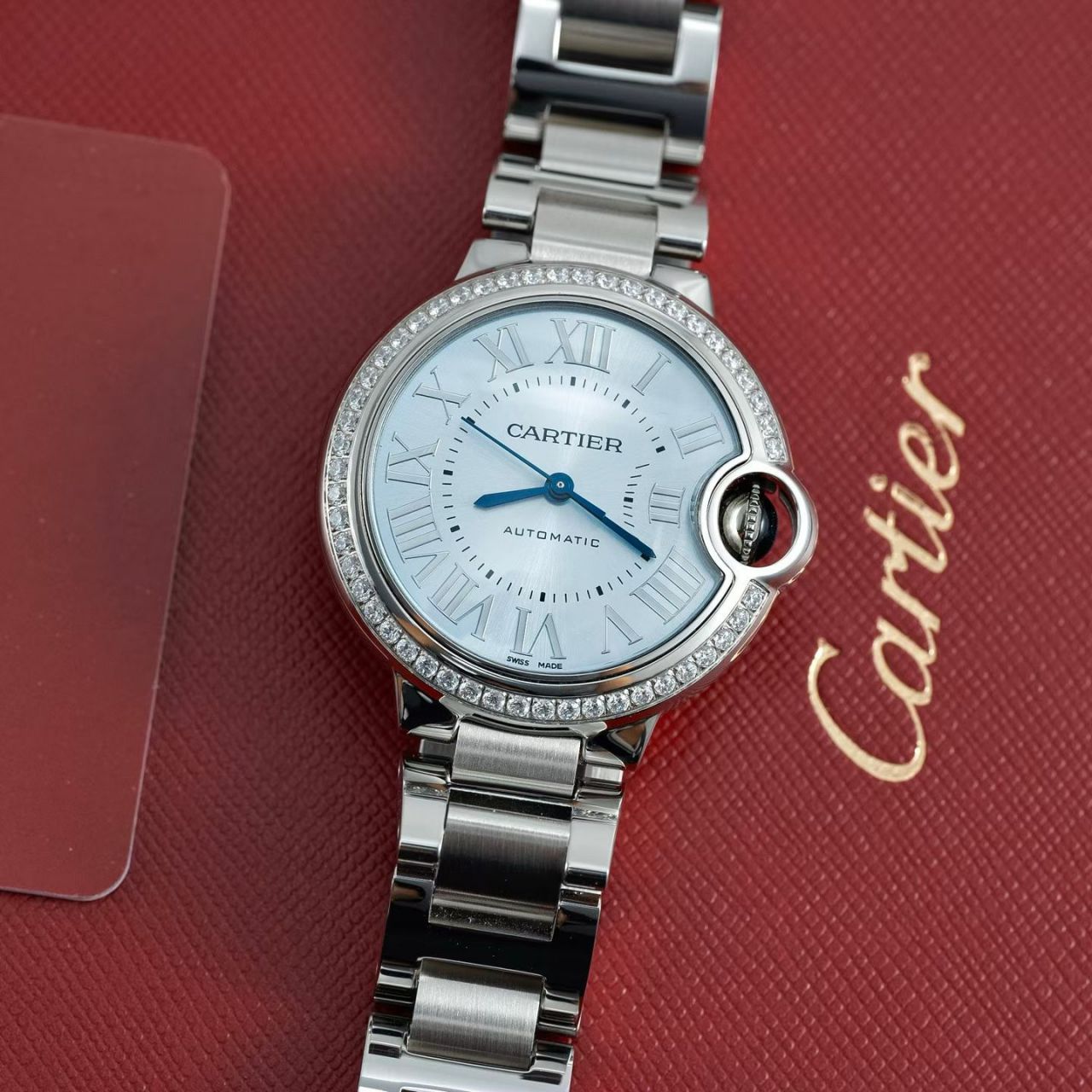 高端定制真钻女表卡地亚蓝气球系列W4BB0028腕表 /  