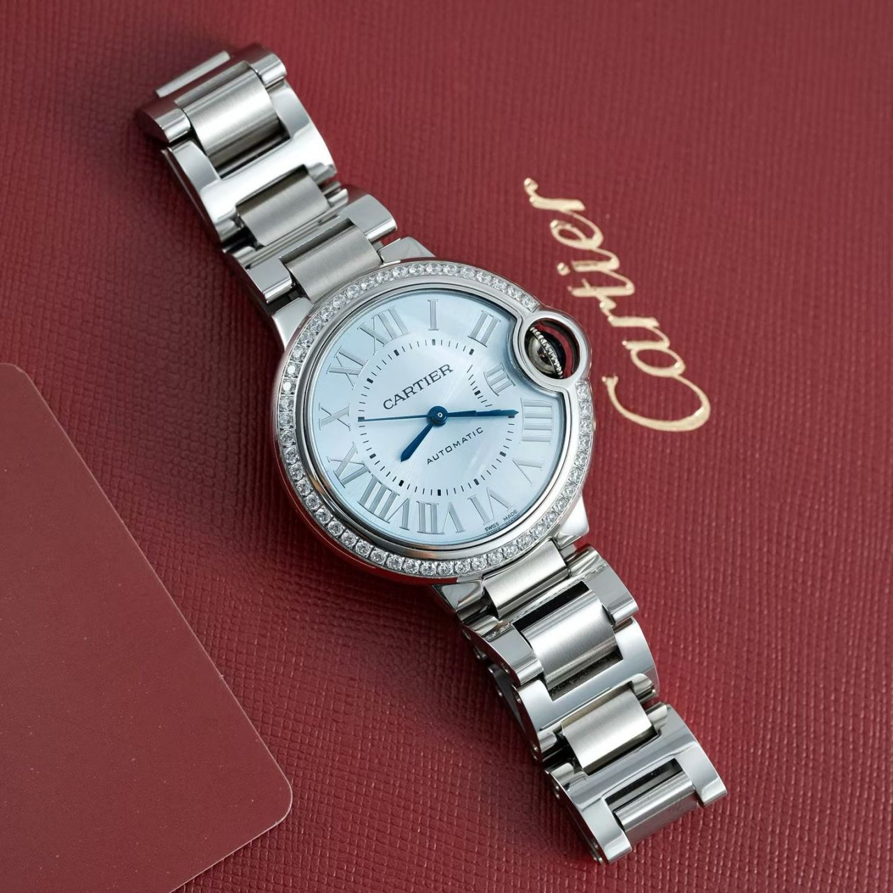 高端定制真钻女表卡地亚蓝气球系列W4BB0028腕表 /  