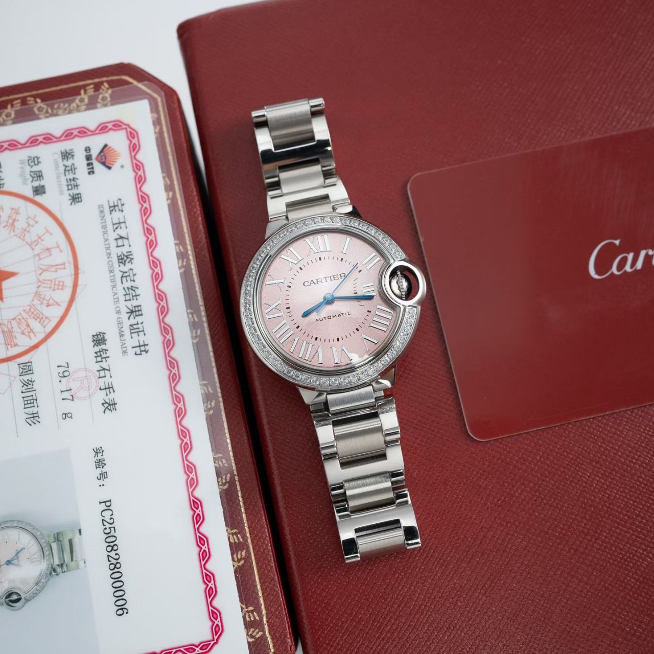 高端定制真钻女表卡地亚蓝气球系列W4BB0037腕表 /  