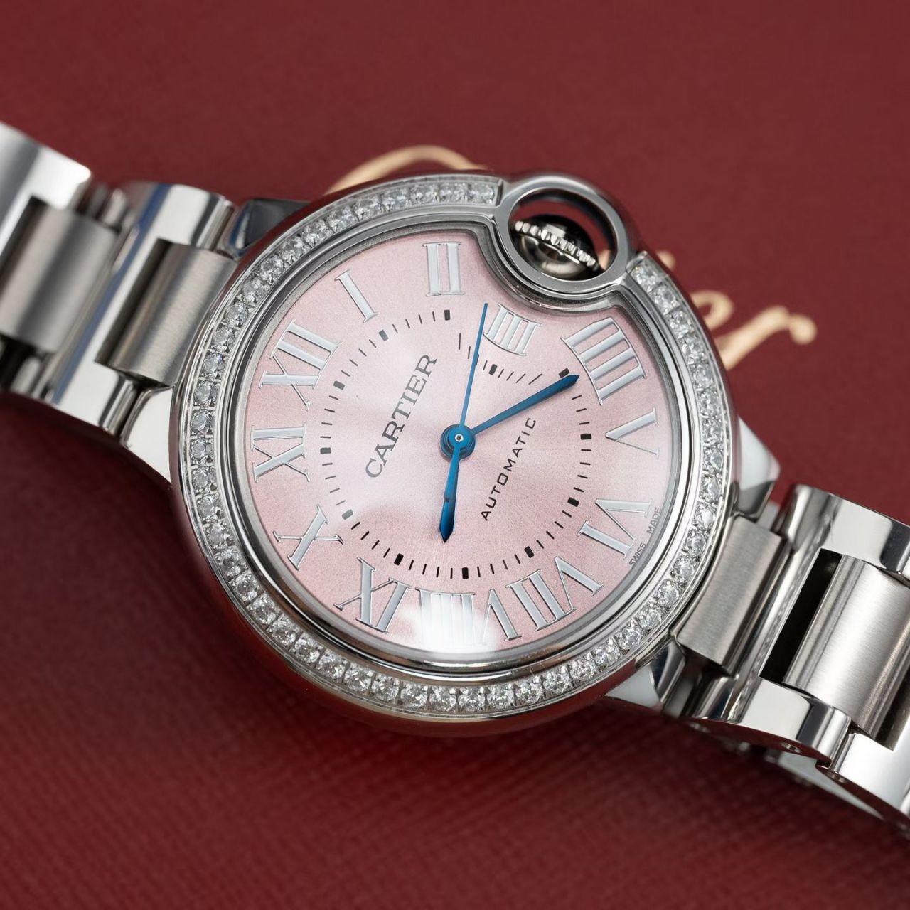 高端定制真钻女表卡地亚蓝气球系列W4BB0037腕表 /  