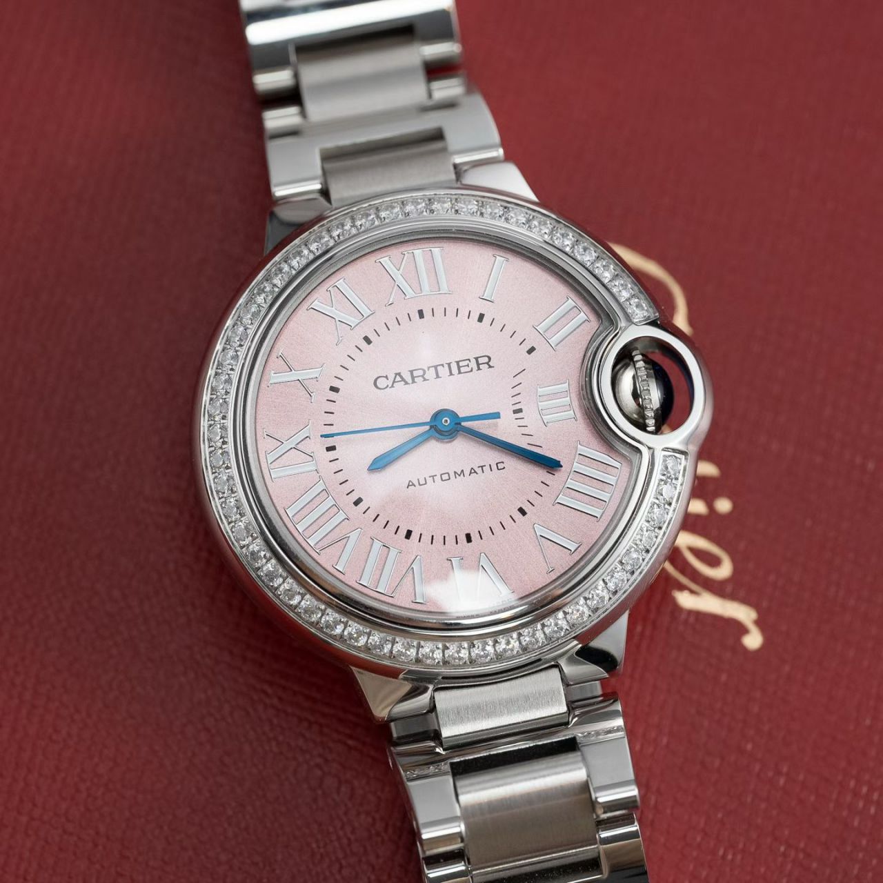 高端定制真钻女表卡地亚蓝气球系列W4BB0037腕表 /  