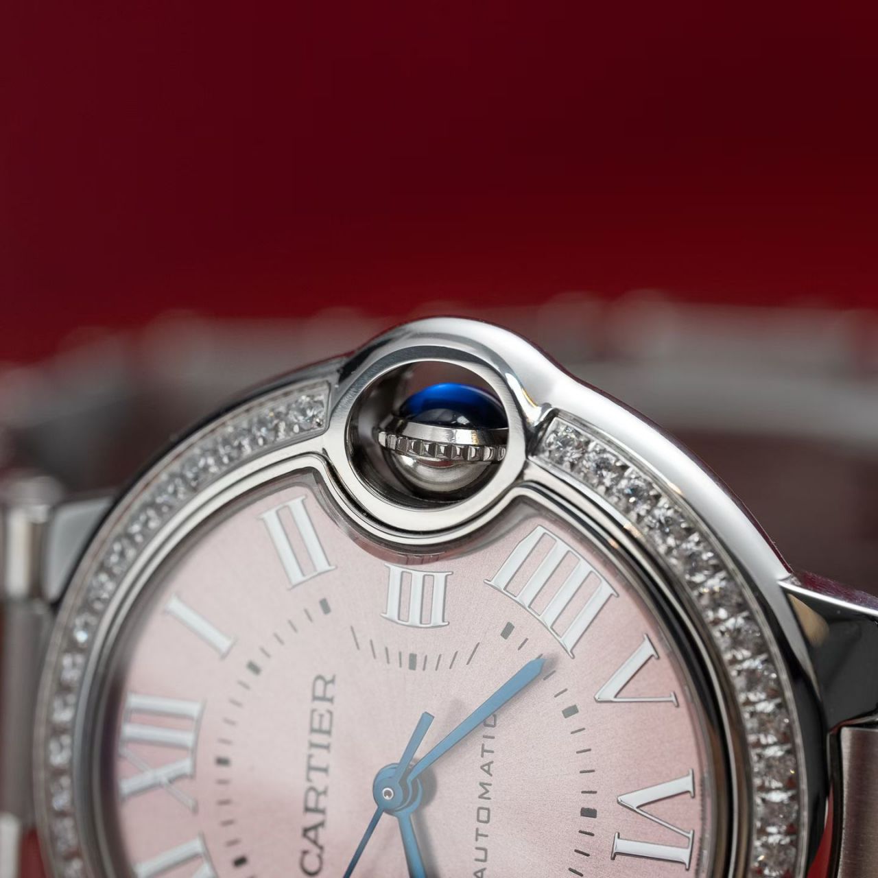 高端定制真钻女表卡地亚蓝气球系列W4BB0037腕表 /  