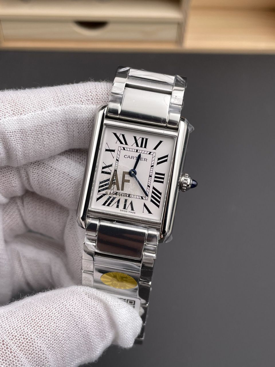 AF坦克钢带款中号卡地亚坦克系列WSTA0106腕表