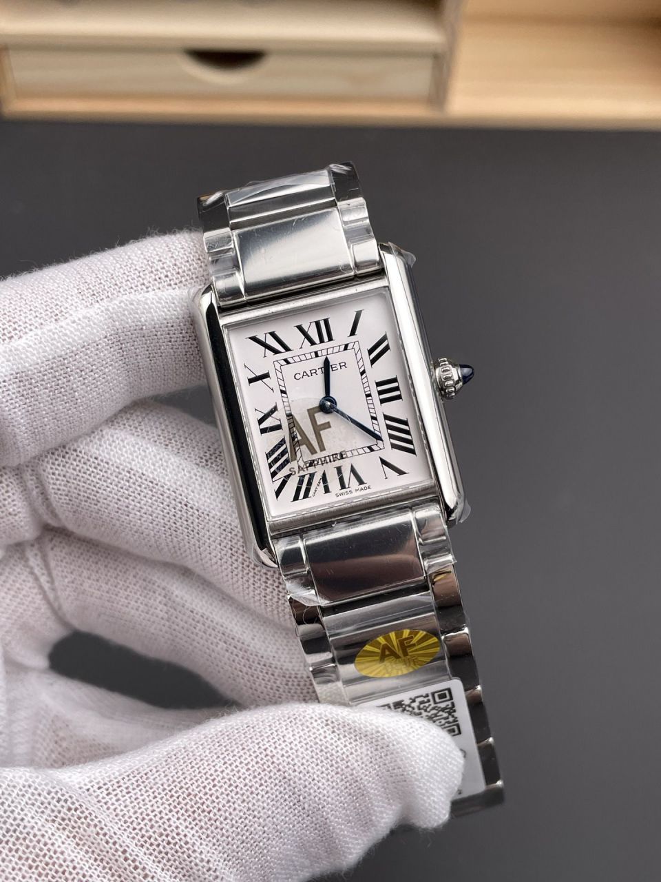 AF坦克钢带款中号卡地亚坦克系列WSTA0106腕表 /  