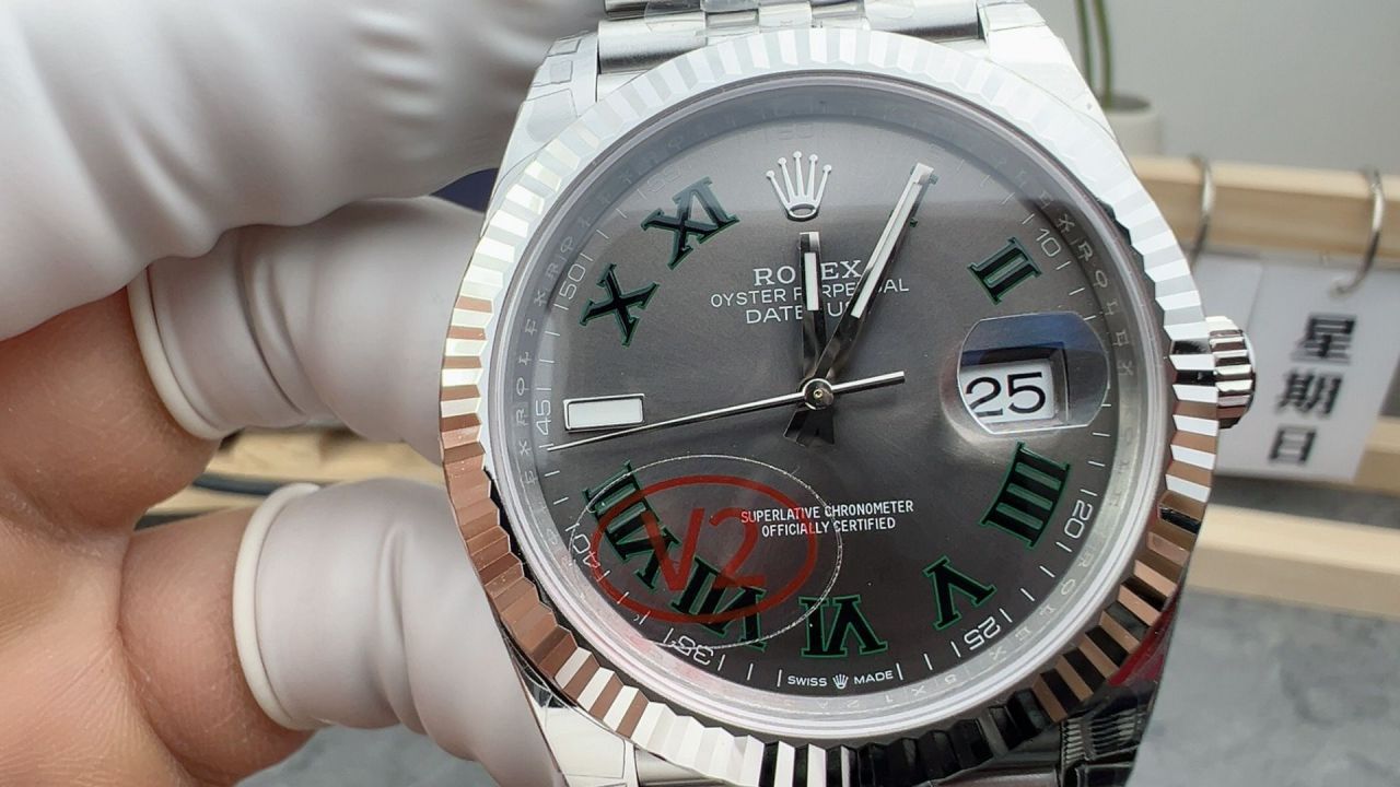 VSv2版劳力士日志型系列m126334-0022腕表(绿罗&绿萝) /  