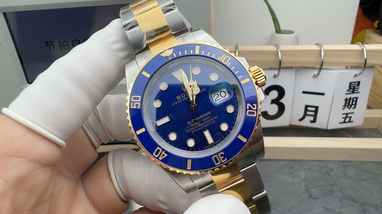 VS劳力士潜航者二代116613LB-0005 蓝盘腕表(间金蓝鬼) /  