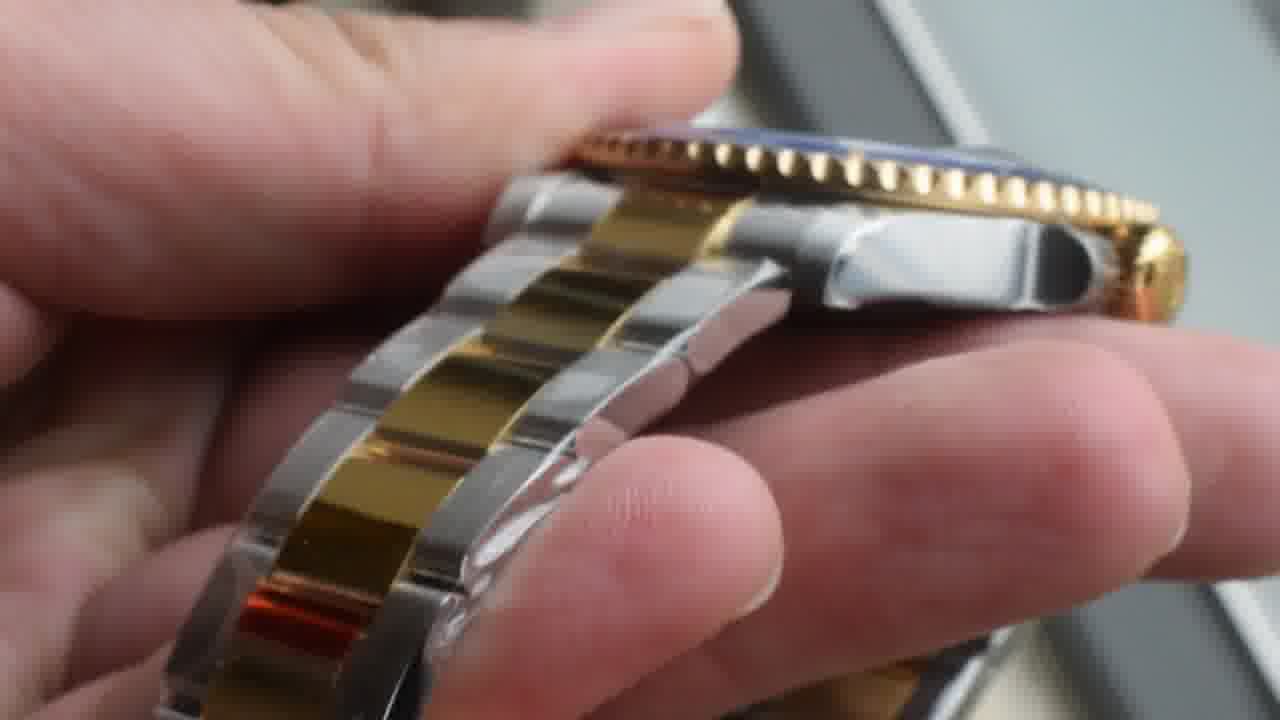 视频评测VS厂V2配重170克+劳力士潜航者型间金蓝水鬼顶级复刻m126613lb-0002腕表 /  