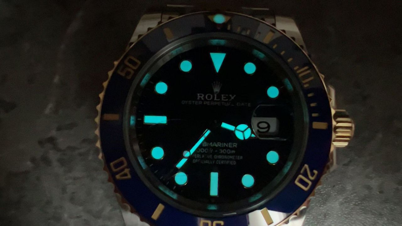 视频评测VS厂V2配重170克+劳力士潜航者型间金蓝水鬼顶级复刻m126613lb-0002腕表 /  