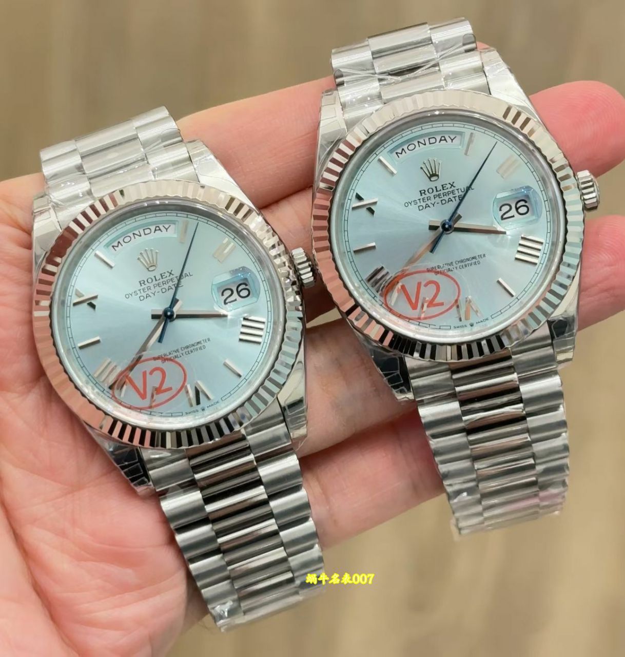 视频评测VS厂182 克 配重版劳力士星期日历型系列m228238-0059腕表(黑冰糖) /  