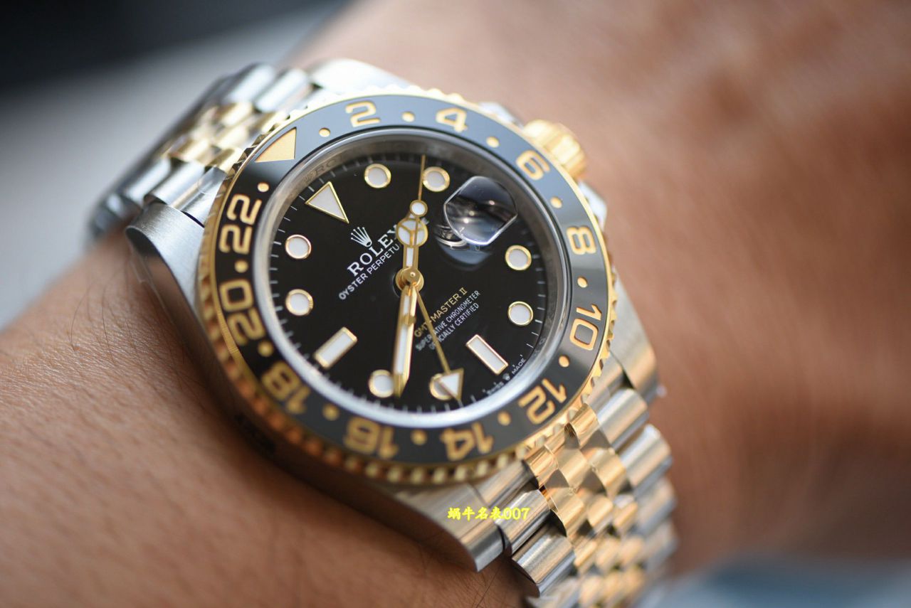 视频评测VS配重间金皮蛋圈劳力士格林尼治型II系列m126713grnr-0001腕表 /  