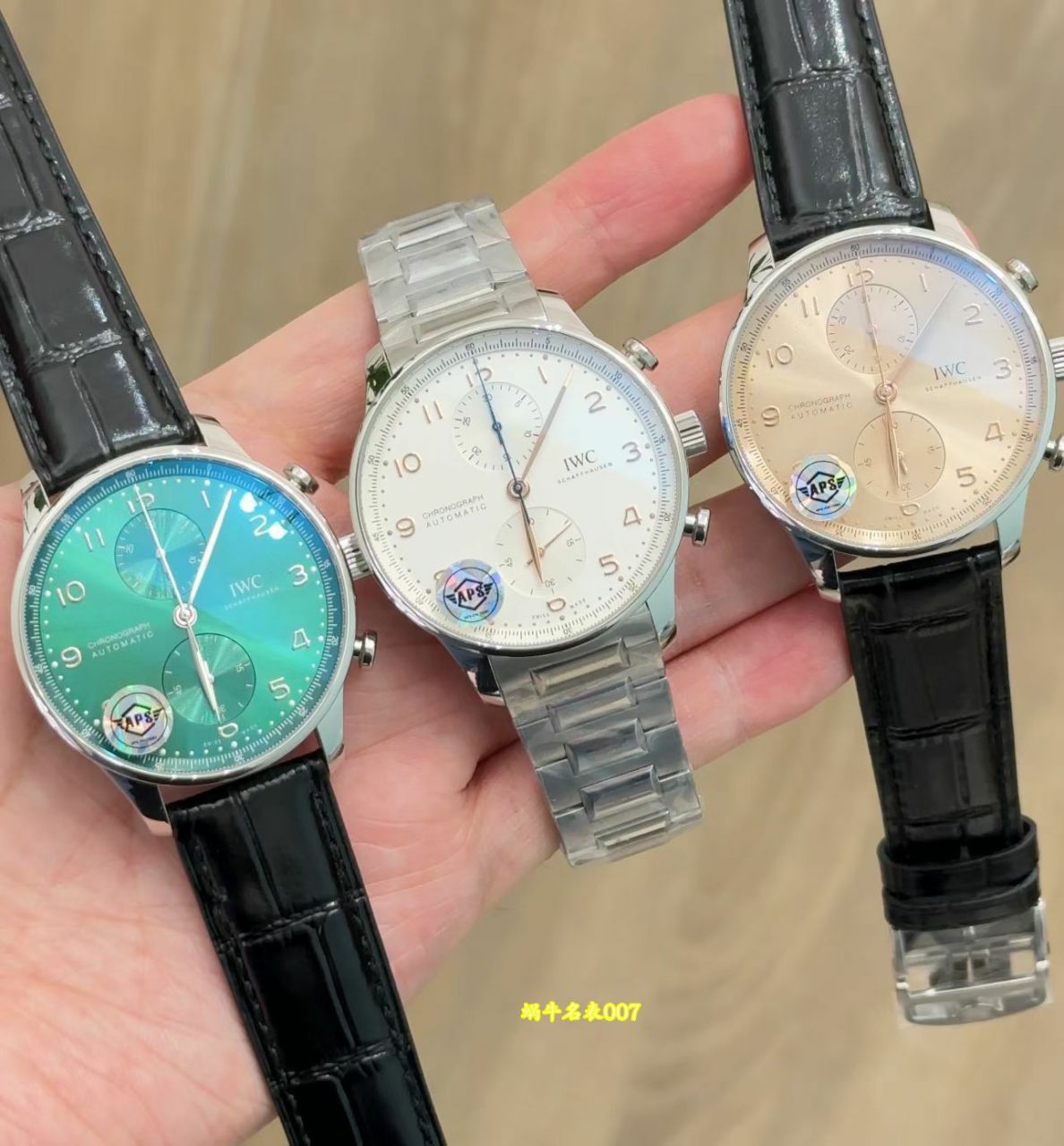 APS厂一体机IWC万国表葡萄牙背透葡计复刻手表IW371615腕表 /  