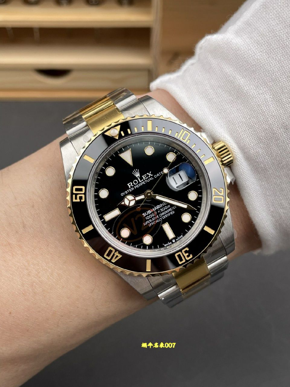 VS间金黑鬼V2版配重170克+劳力士潜航者型复刻手表m126613ln-0002腕表 /  