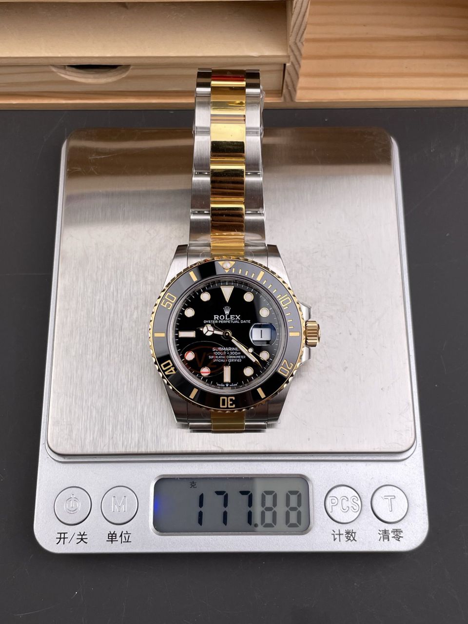 VS间金黑鬼V2版配重170克+劳力士潜航者型复刻手表m126613ln-0002腕表 /  