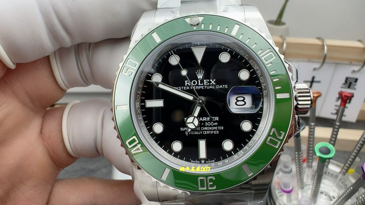 ARF四代新款绿水鬼劳力士潜航者型复刻手表m126610lv-0002腕表