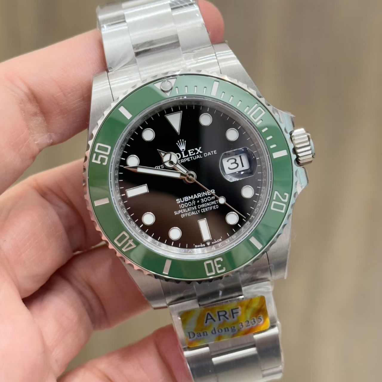 ARF四代新款绿水鬼劳力士潜航者型复刻手表m126610lv-0002腕表 /  