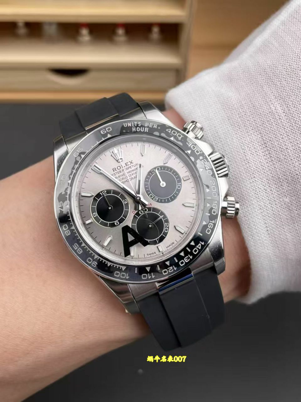 视频评测VS配重水泥灰胶迪4131劳力士宇宙计型迪通拿复刻高仿m126519ln-0006手表 /  