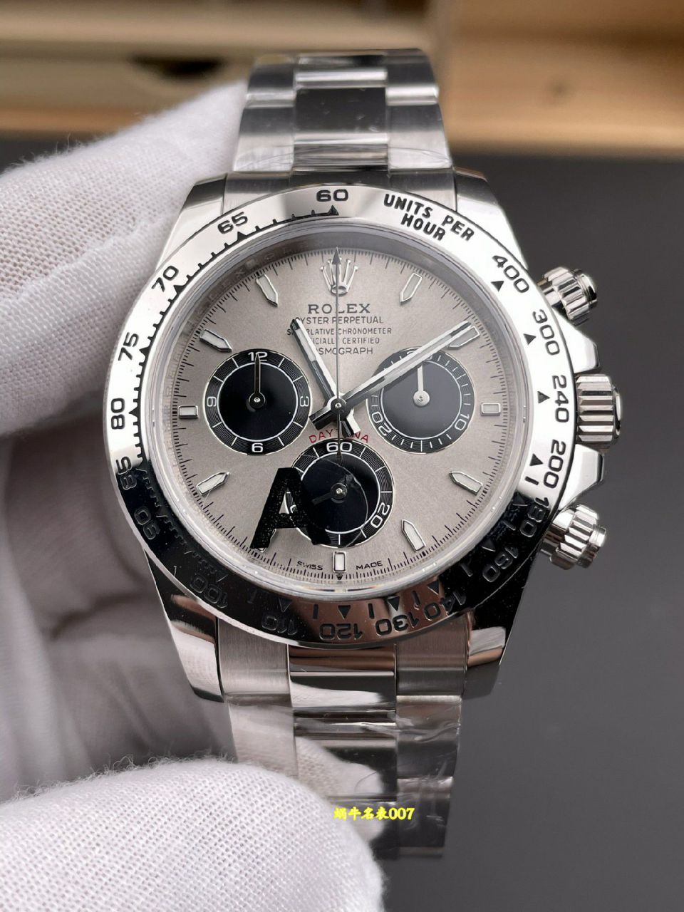 VS配重灰钢迪包金劳力士宇宙计型迪通拿复刻高仿m126509-0003腕表 /  