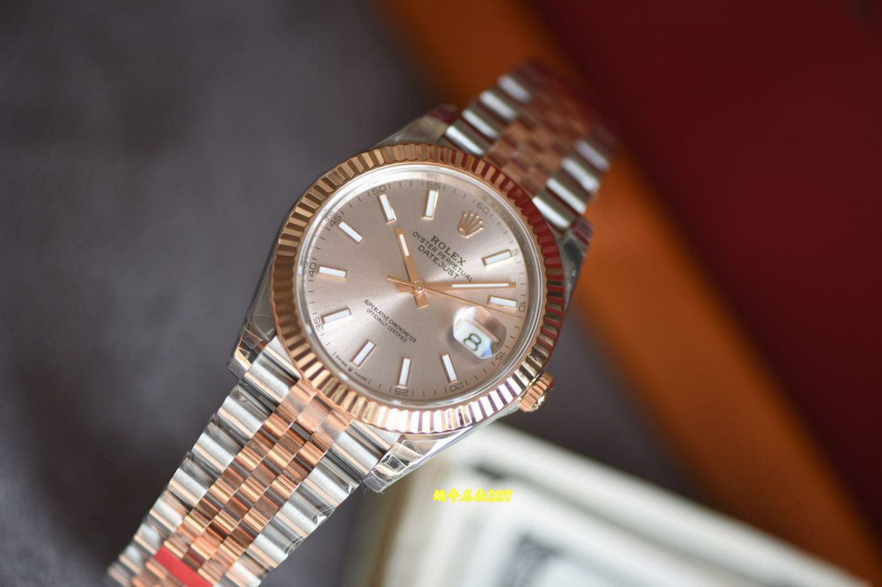 VS劳力士日志型复刻高仿m126331-0010粉盘腕表 /  