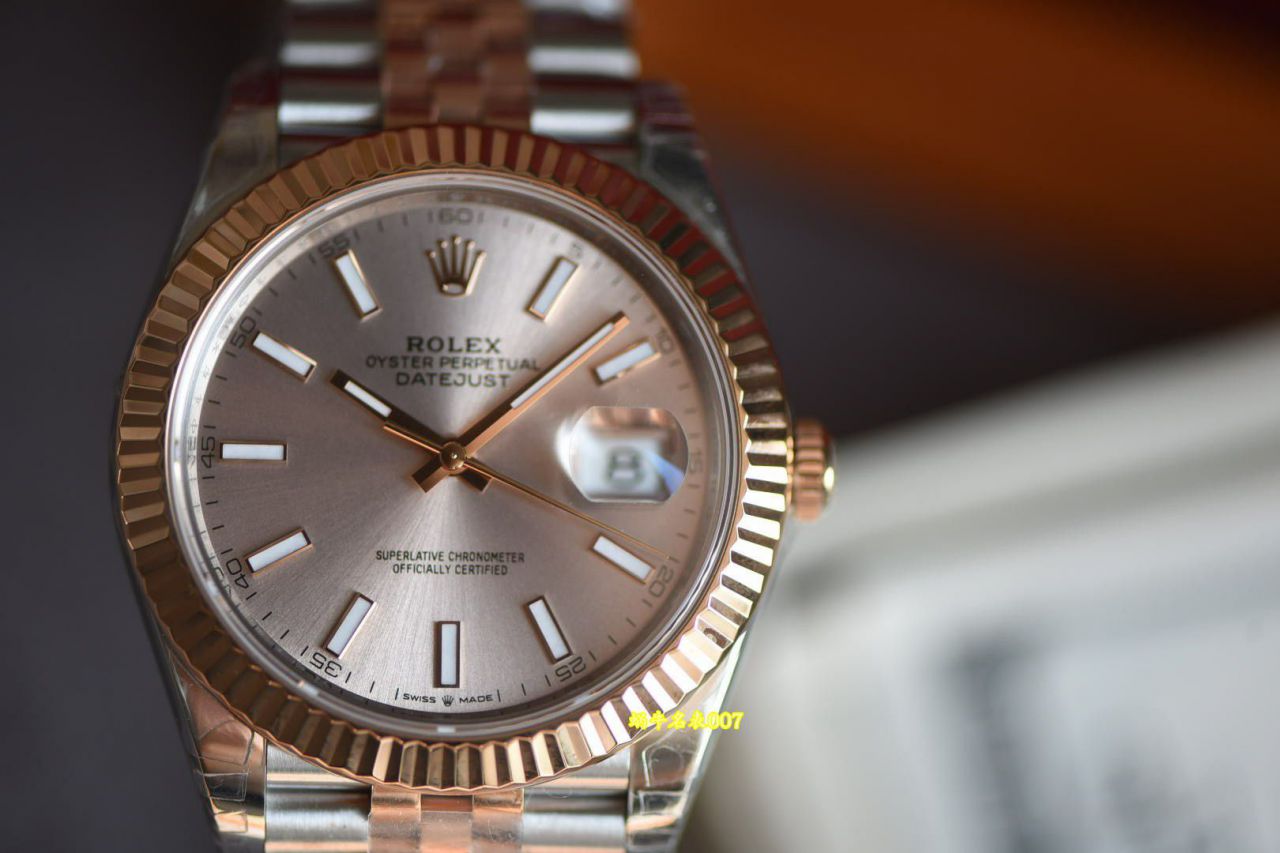 VS劳力士日志型复刻高仿m126331-0010粉盘腕表 /  