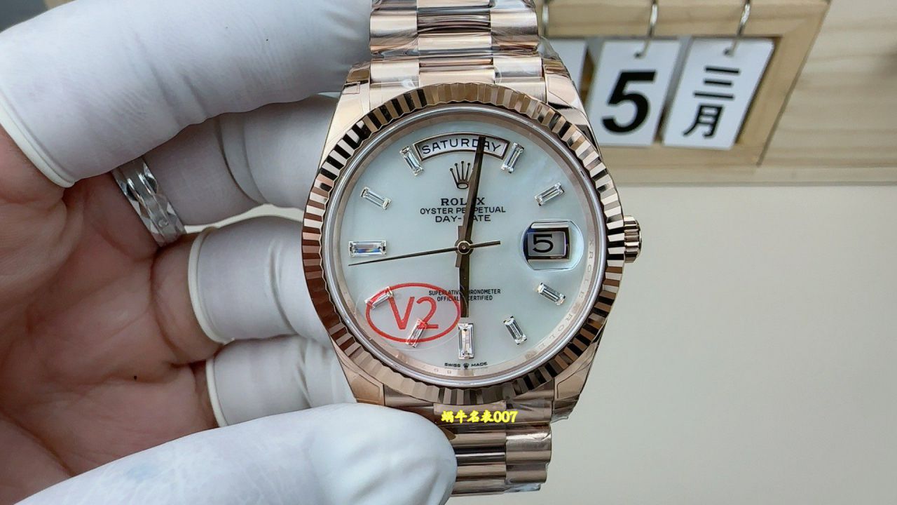 VS配重DD 182 克劳力士星期日历型顶级复刻手表m228235-0056腕表