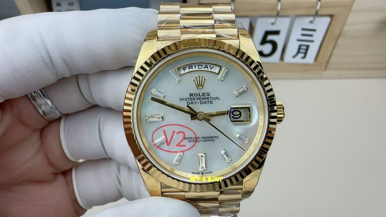 VS新品配重182克DD劳力士星期日历型广州复刻手表m228238-0071腕表