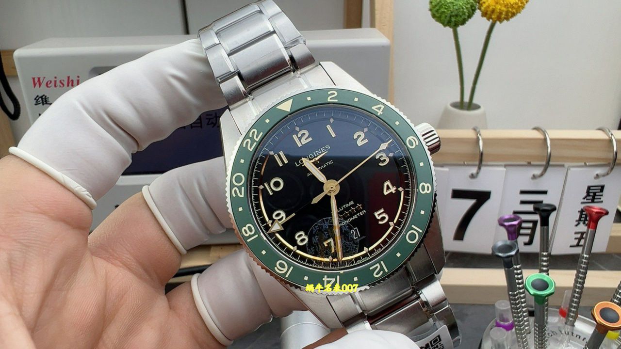 AF浪琴先行者五星上将复刻手表L3.802.4.63.6腕表 /  