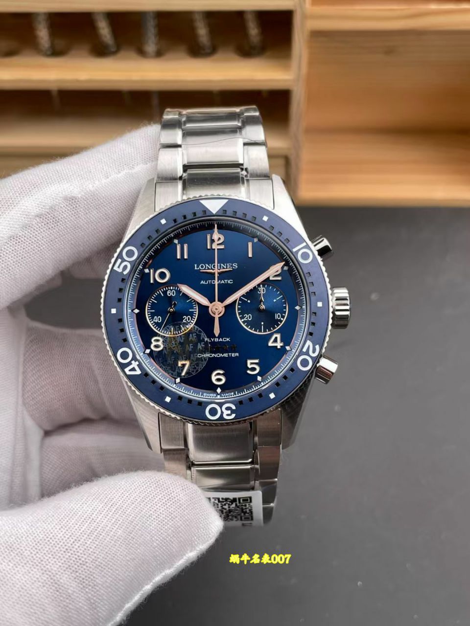 AF浪琴先行者复刻手表L3.821.4.93.6腕表 /  