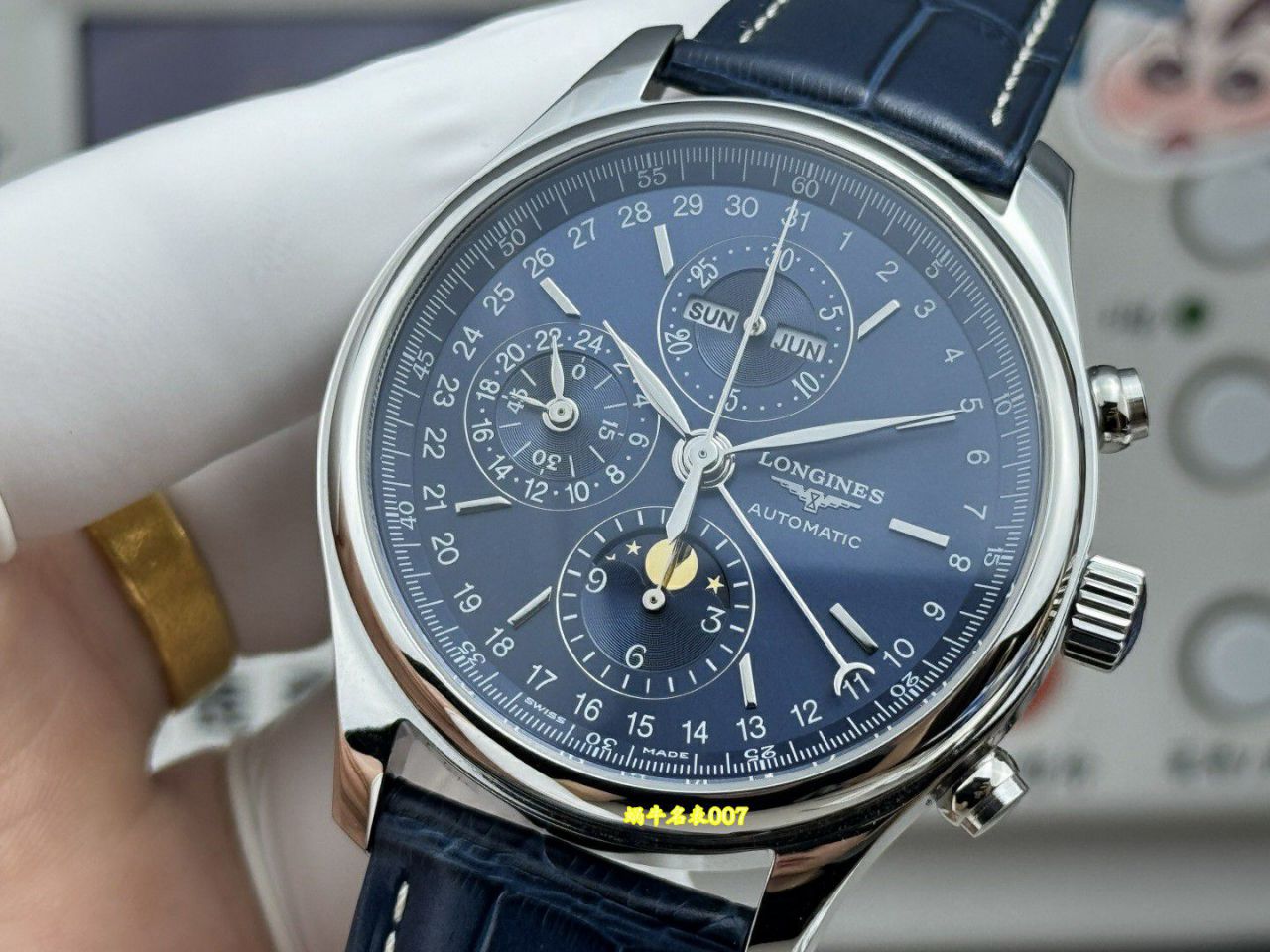 GS浪琴名匠计时八针复刻手表L2.773.4.92.0腕表