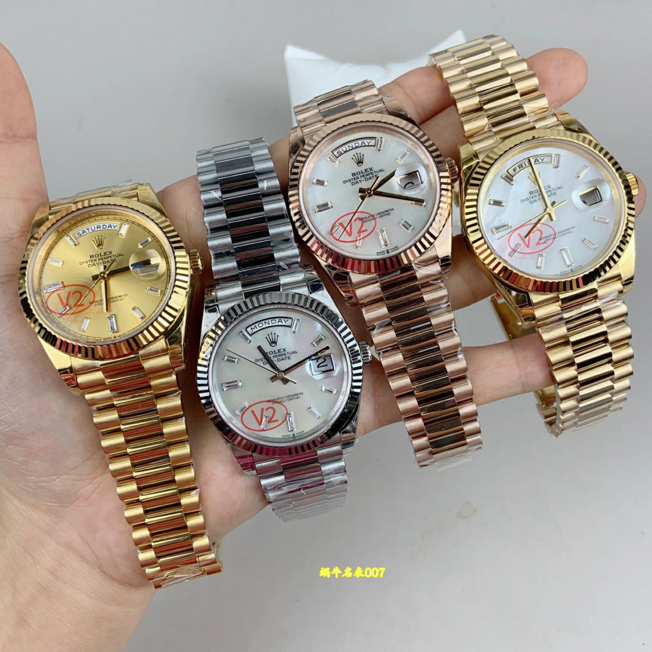 VS V2配重DD劳力士星期日历型复刻高仿m228238-0071，m228236-0026，m228235-0055腕表 /  