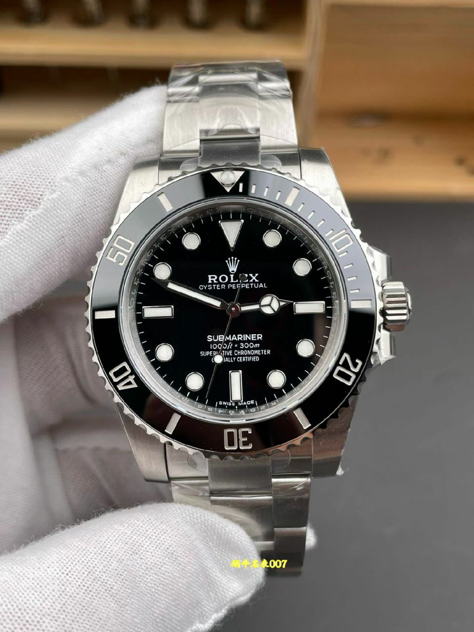 VS二代无历黑水鬼复刻手表劳力士潜航者型系列114060-0002 黑盘腕表