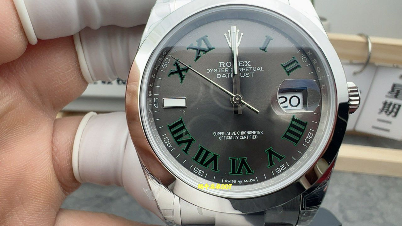 VS光圈绿萝复刻手表劳力士日志型系列m126300-0014腕表