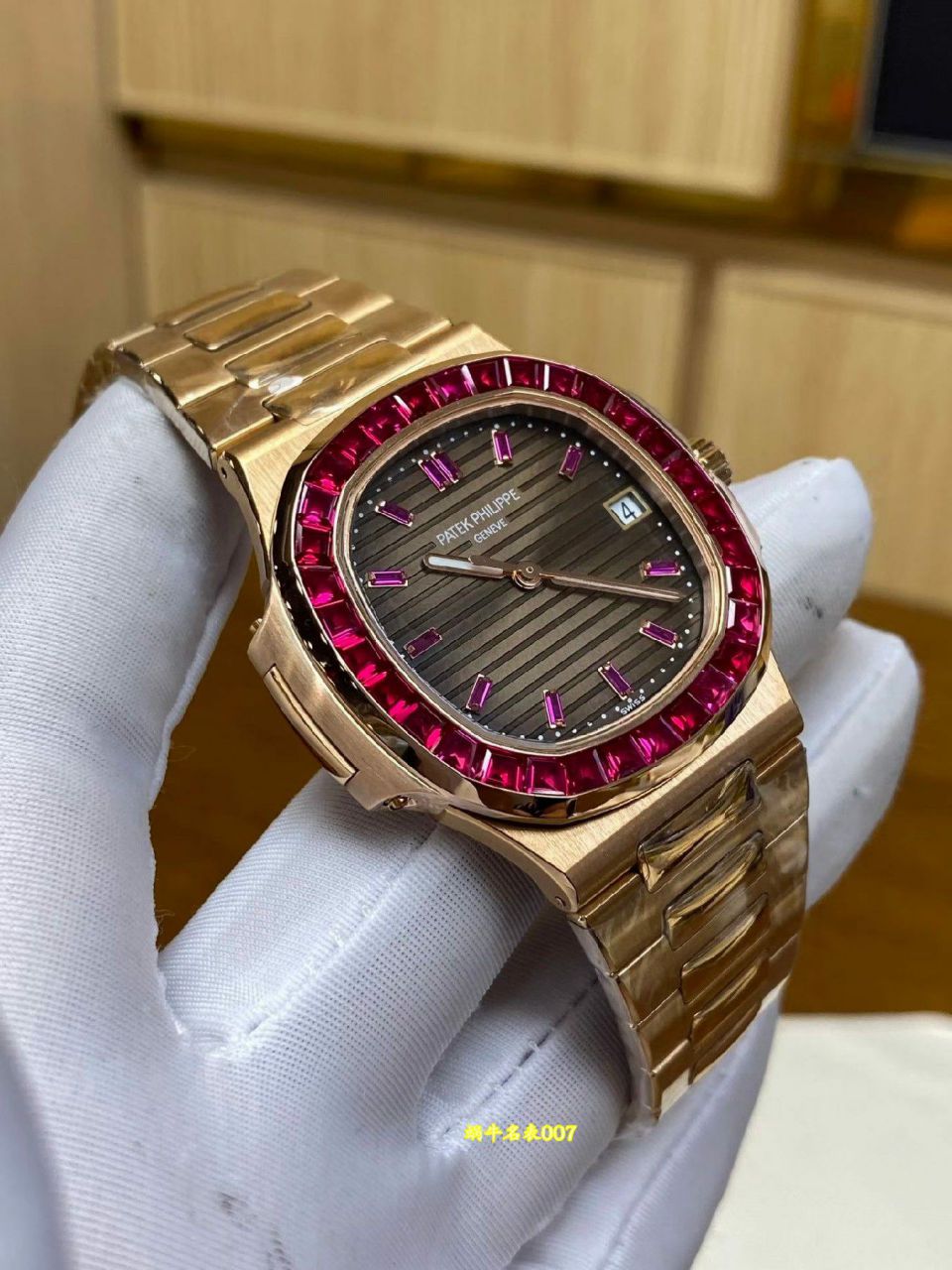  高端定制包金真钻百达翡丽运动复刻手表5723/112R-001腕表