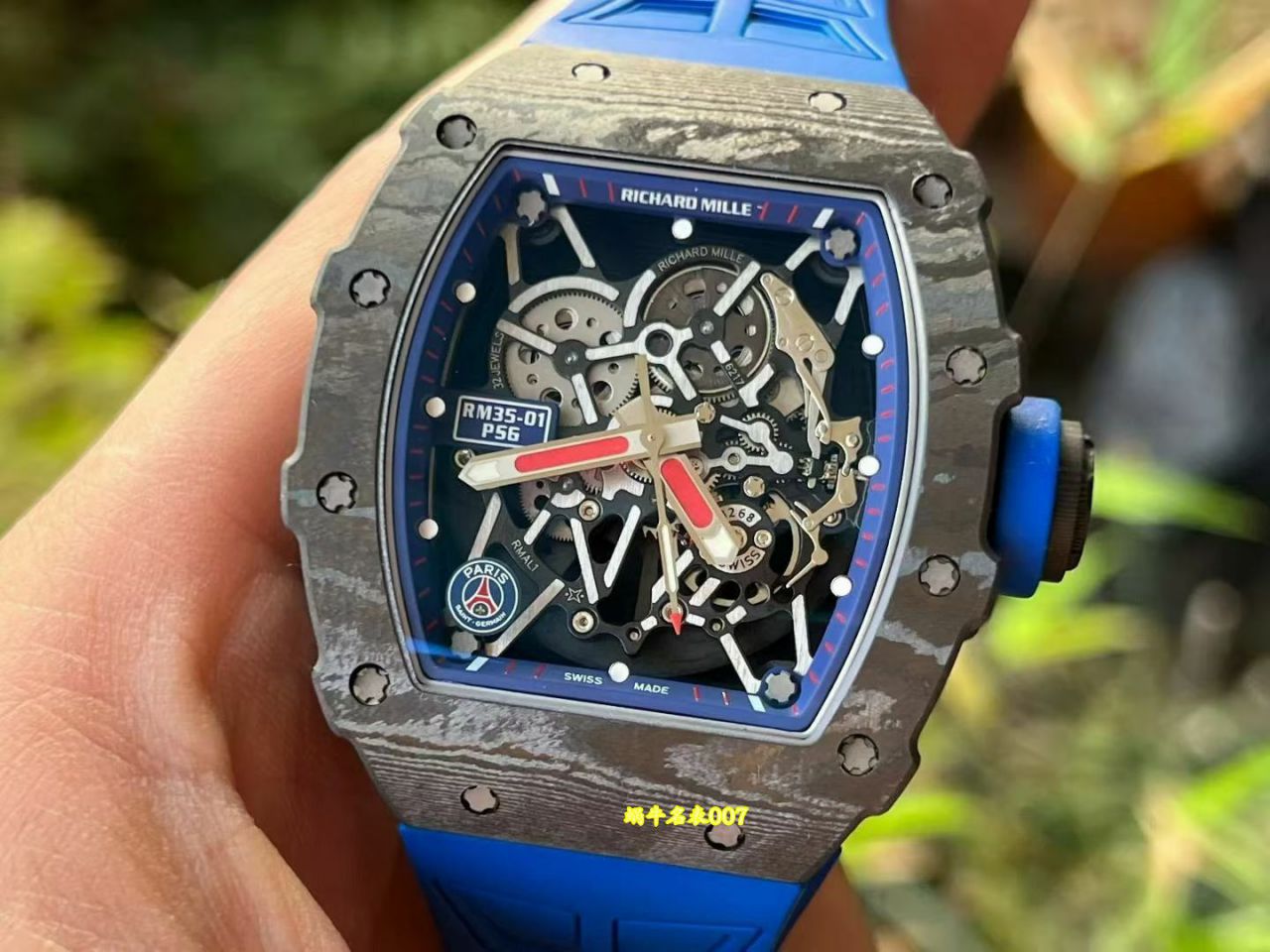 ZF Richard Mille顶级复刻手表 理查德米勒RM35-01 PSG 巴黎圣日耳曼联名特别款