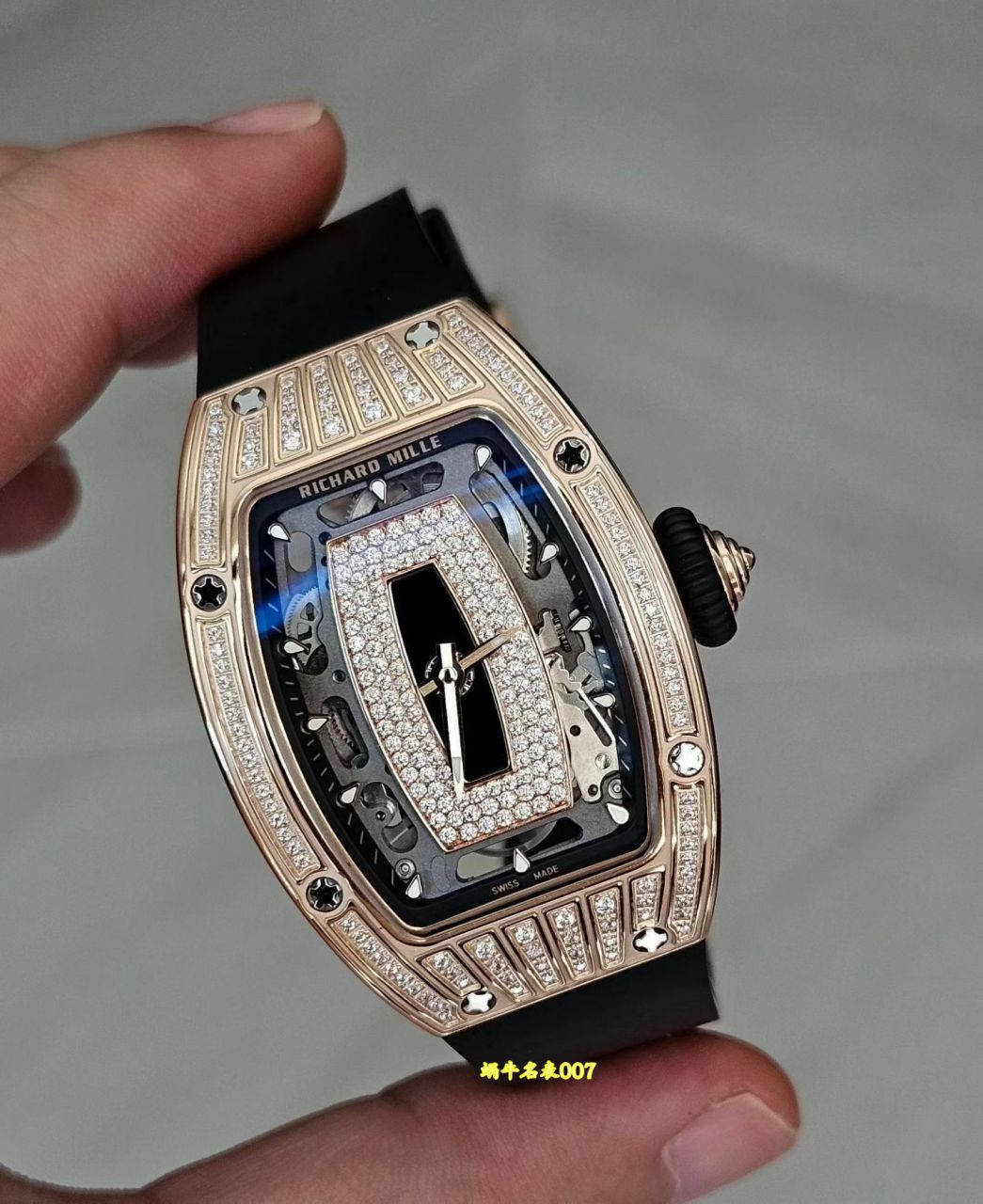 高端定制包金Richard Mille 理查米尔女士超A复刻手表RM07-01 NTPT腕表 /  