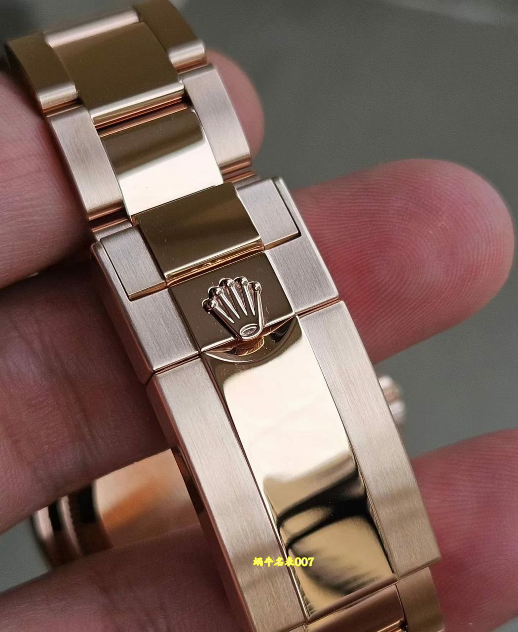 私人订制18k玫瑰金包金版劳力士宇宙计型迪通拿复刻手表m126505-0002腕表 /  