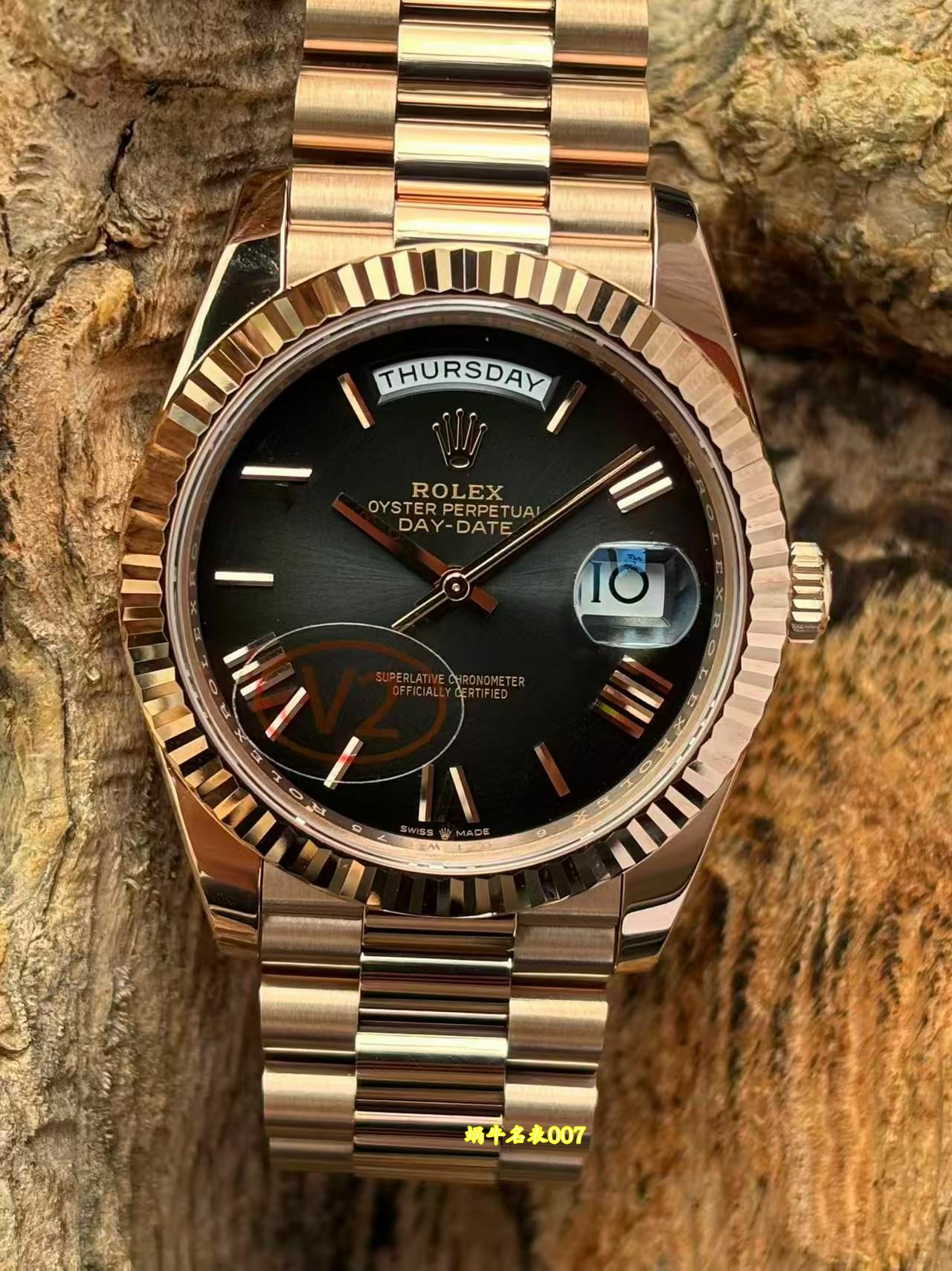 VS劳力士V2配重劳力士星期日历型一比一复刻劳力士m228235-0055腕表 /  