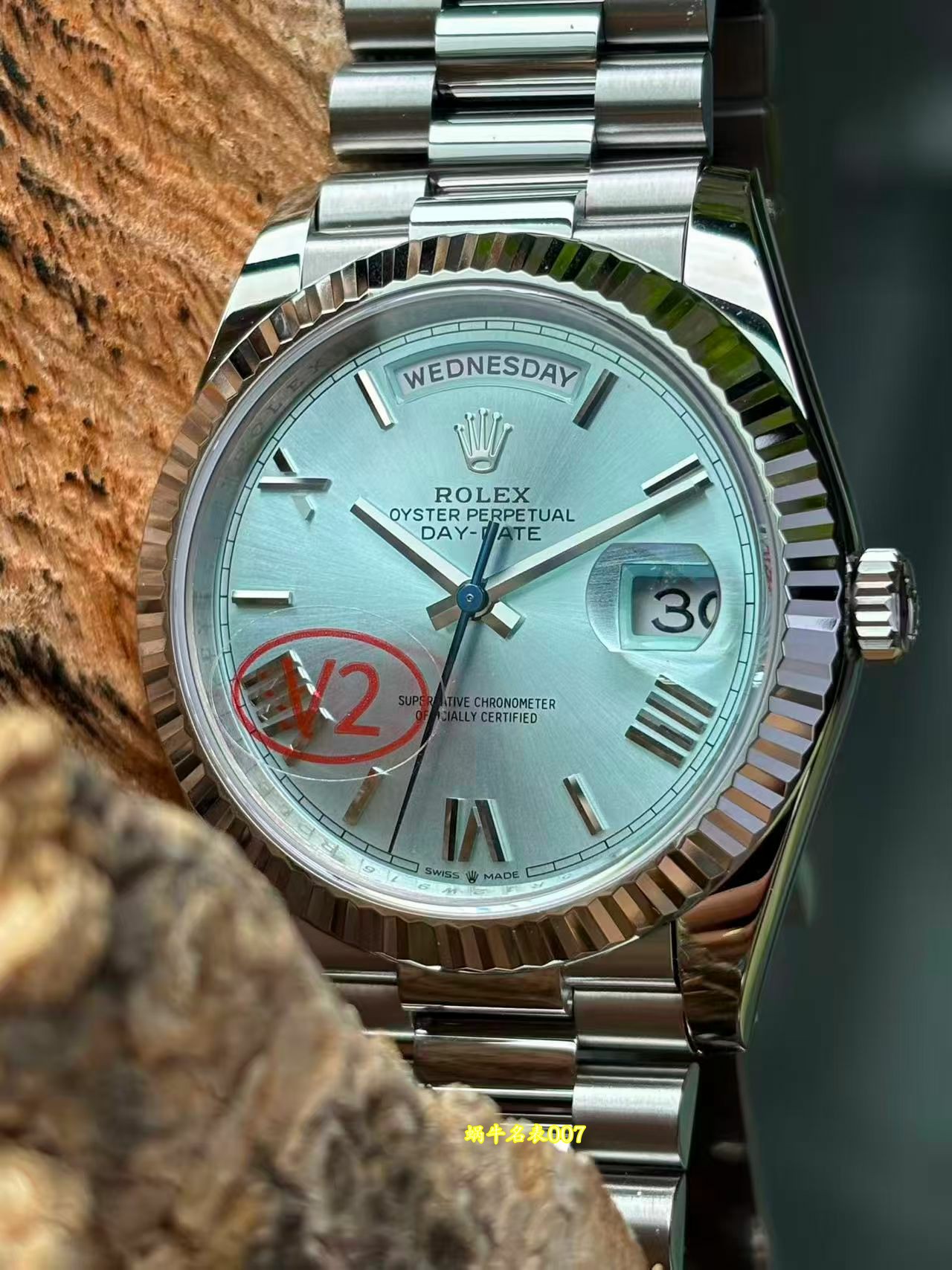 VS劳力士V2配重劳力士星期日历型一比一复刻劳力士m228235-0055腕表 /  