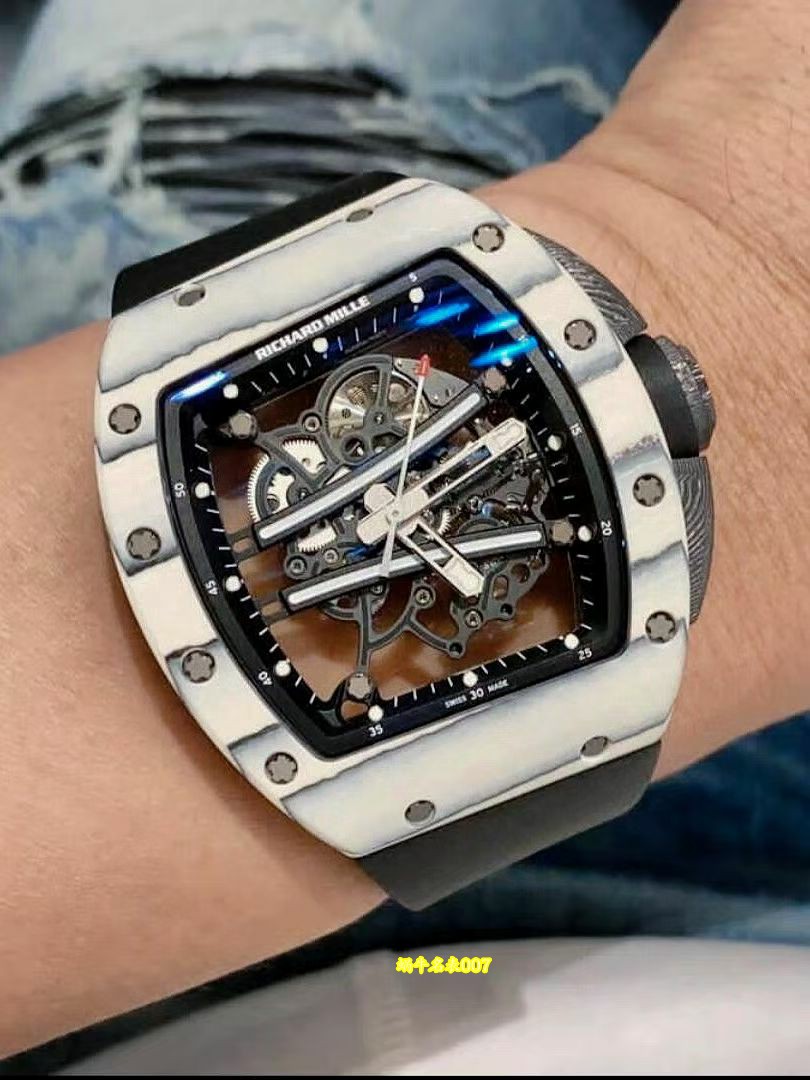 高级私人定制黑陶瓷绿跑道Richard Miller理查德米勒RM61-01顶级复刻手表 /  