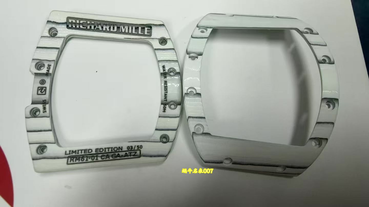 高级私人定制黑陶瓷绿跑道Richard Miller理查德米勒RM61-01顶级复刻手表 /  